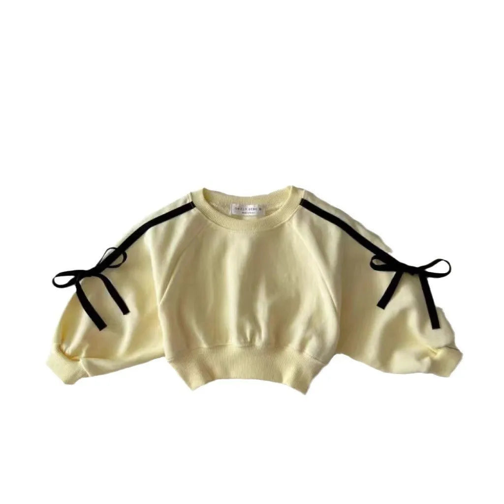 Girls Set All Season Sporty Baby Girl Butterfly Knot Two-Piece Set
