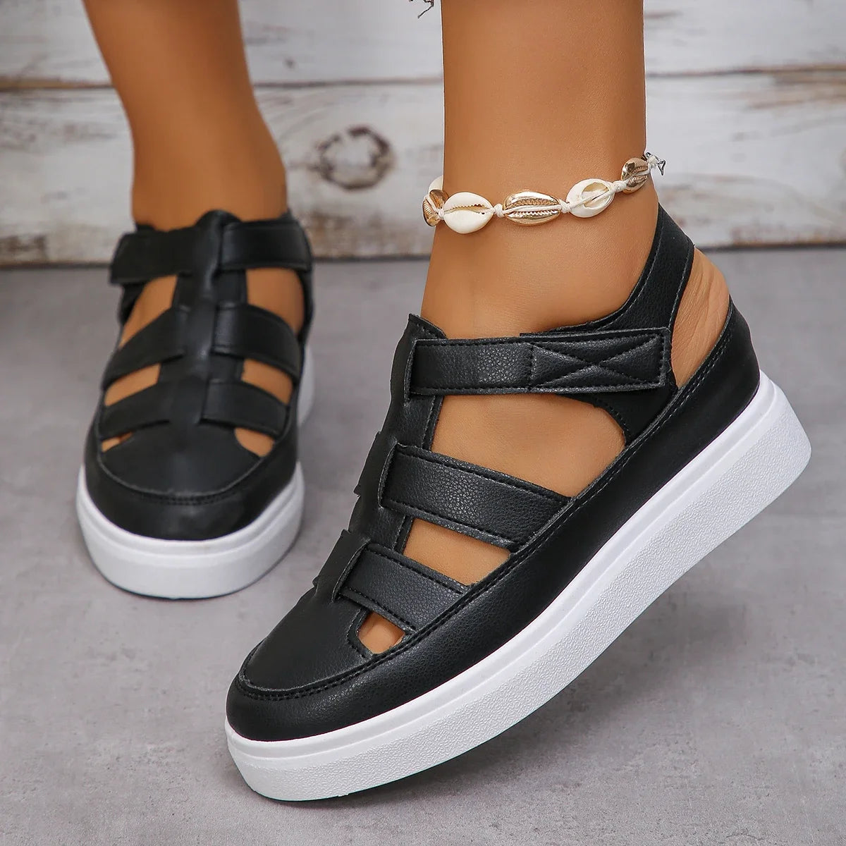 Summer 2025 New Wedge Heel  Summer Shoe/Sandals Thick Sole For Comfort