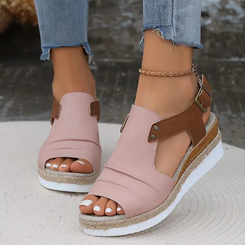 Women Wedge New Summer Lightweight Platform Casual Luxury Sandals