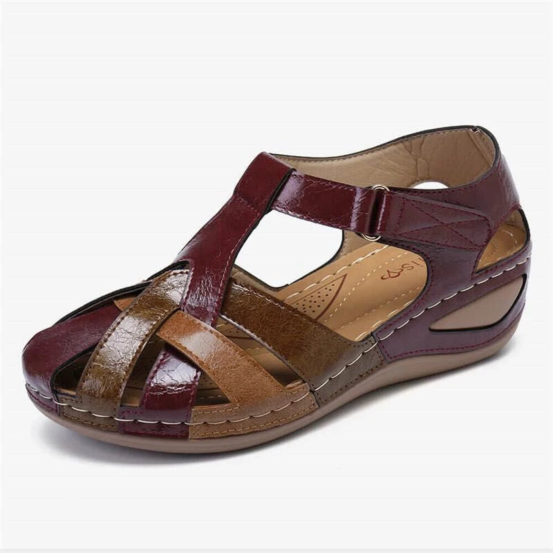 Summer Shoe/Sandal Wedge Partially Open Toe Comfortable Sandal.