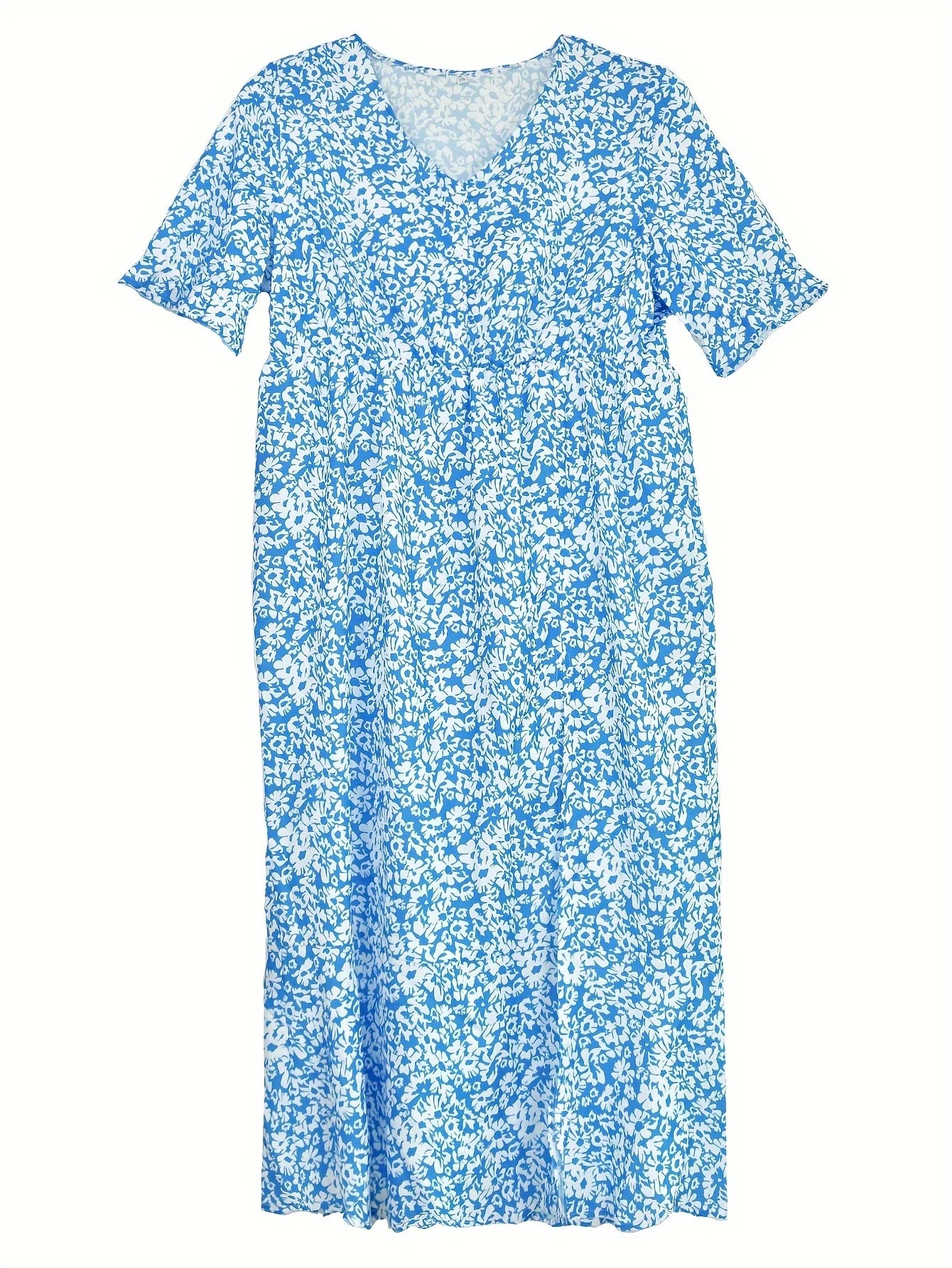 Women's Oversized Woven Dress Casual Bohemian Maxi Summer A-Line Long Dress.  1X-5X
