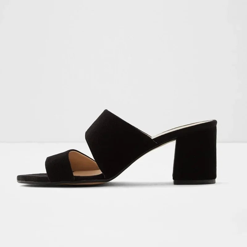 Summer Women's Fashion Sexy Open Toe Thick Heel Sandals Wedding Party Shoe