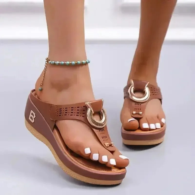 Summer Sandals Platform Wedges Non-Slip Open Toe Very Comfortable Shoes