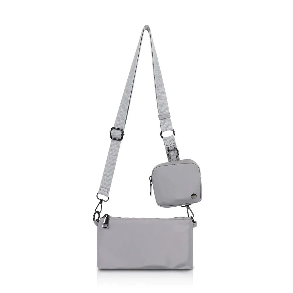 Lulu Cross-body Simple Double Portable Shoulder Bag For Daily Commuting.