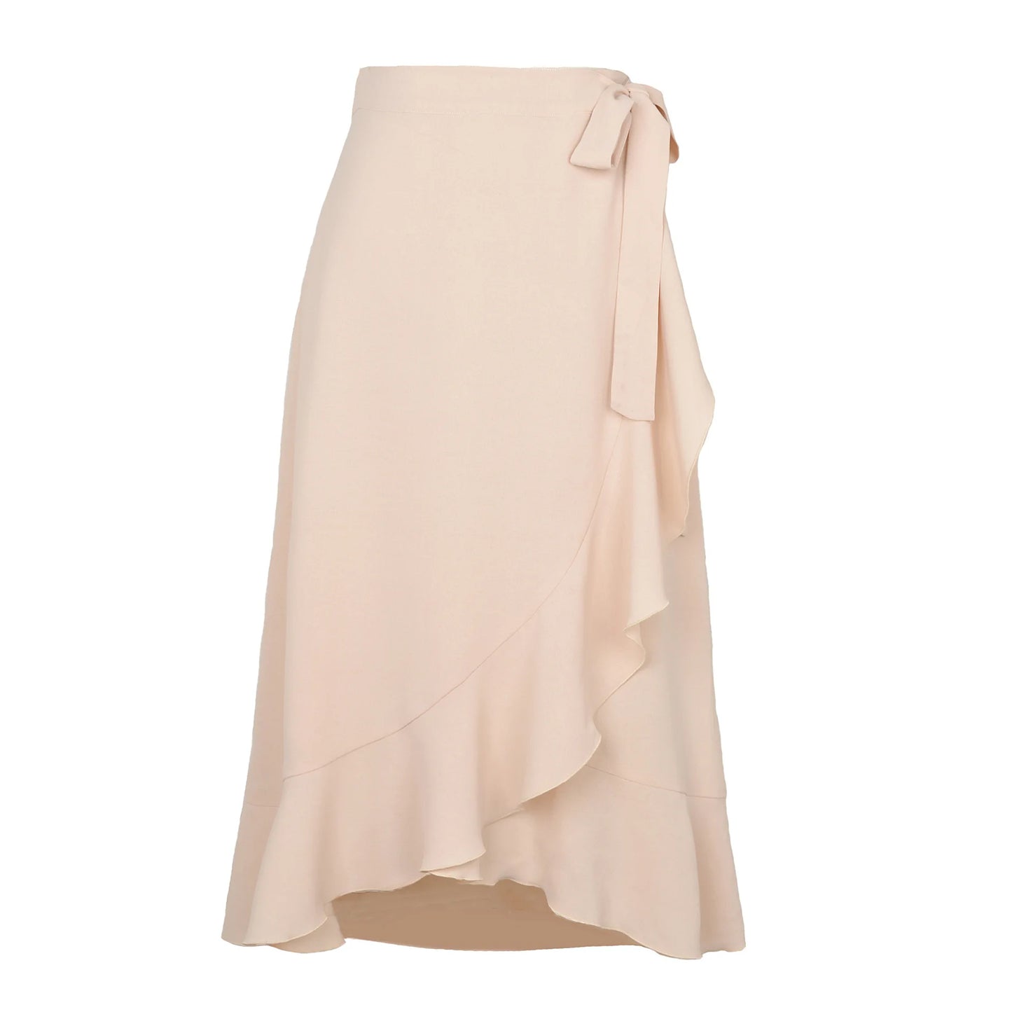 Women Summer Irregular Solid Colour Skirt.  S-XL