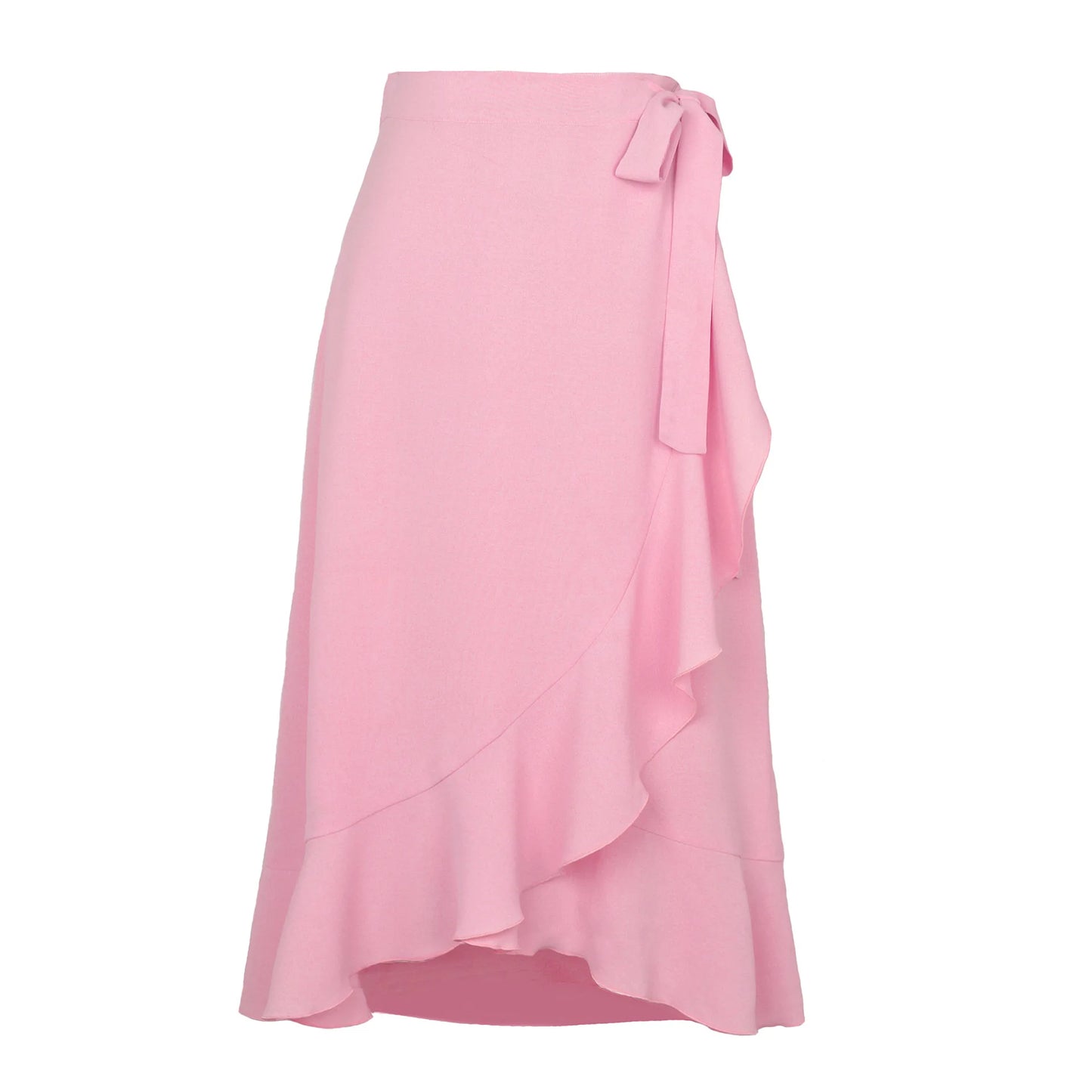 Women Summer Irregular Solid Colour Skirt.  S-XL