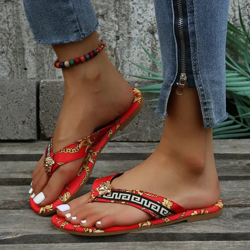 Quality New Fashion Print Flip Flops