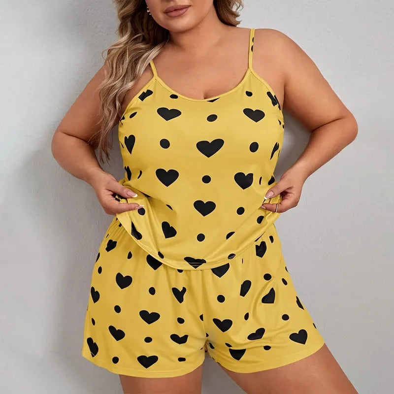 Summer European Style Plus Size Women's Sleepwear/Loungewear
