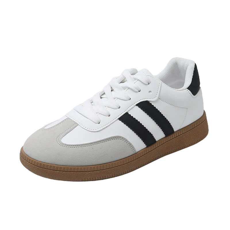 Women Sneakers Fashion Colours Lace-up Vulcanized Shoe Spring Autumn Outdoor Footwear.