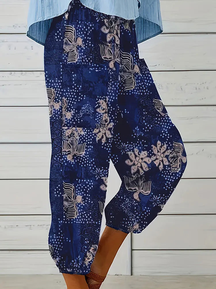 Women's Oversized Woven Casual Pants Comfortable Loose Fit High Waist Straight Leg Trousers.