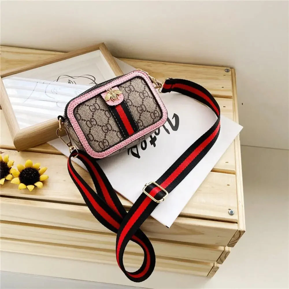 New Fashion Cute Mini Children's Waterproof PU Shoulder Cross-body Bag