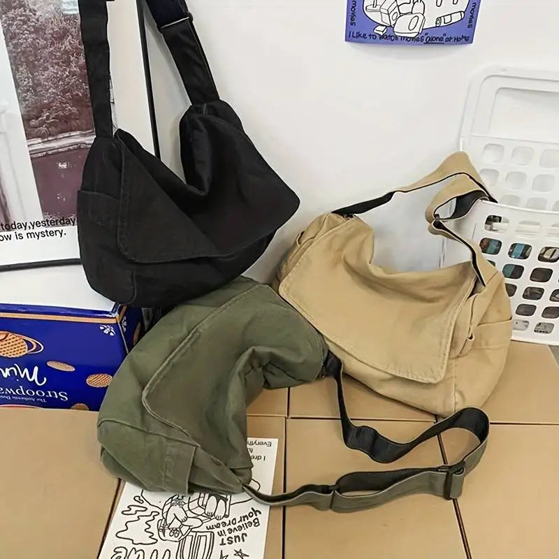 Women's Messenger Vintage Handbag Canvas Shoulder Casual Hand /Cross-body Bag