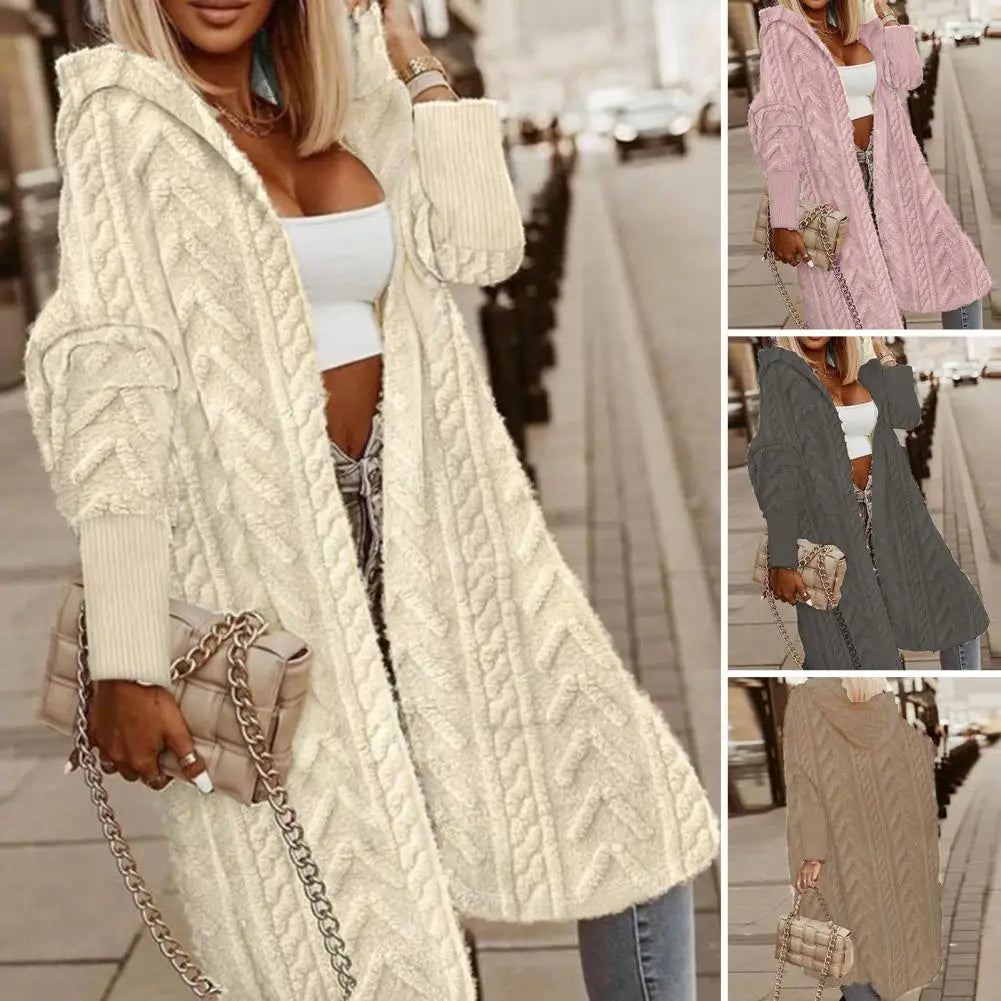 Womans's Stylish Oversized Knitted Long Cozy Sweater/Coat.