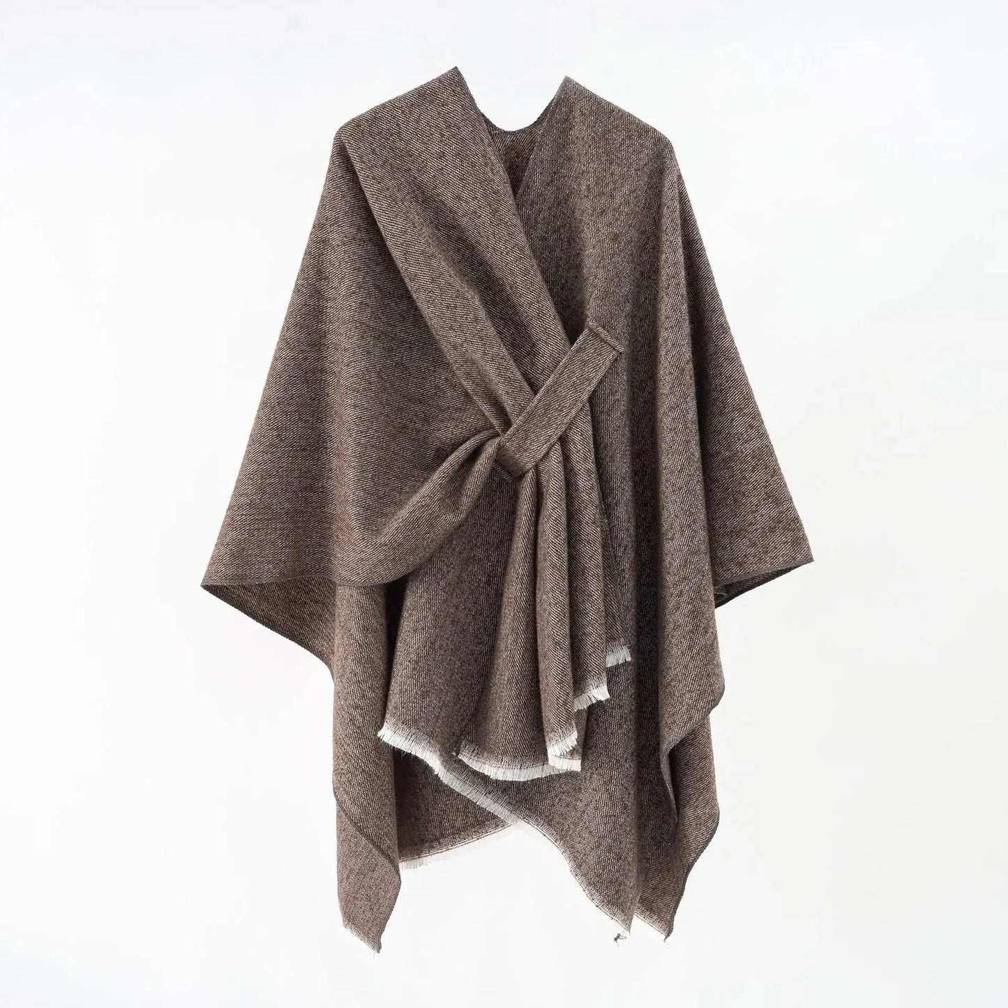 Autumn/Winter Solid Color Sensibility Design Side Slit Pashmina Shawl European Style