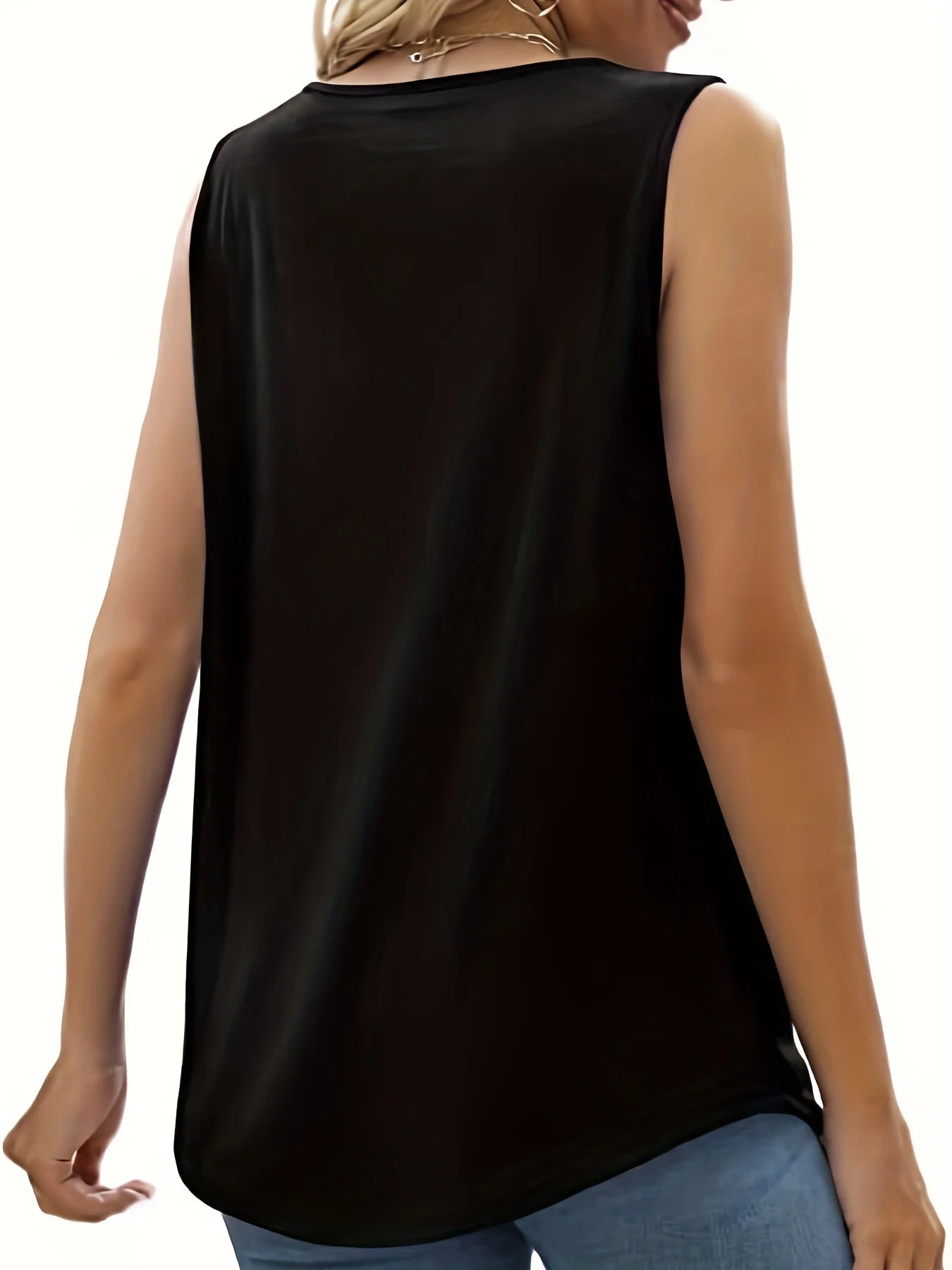 Summer Plus Size Lace Trim Tank Top Casual Round Neck Top Stylish and Comfortable
