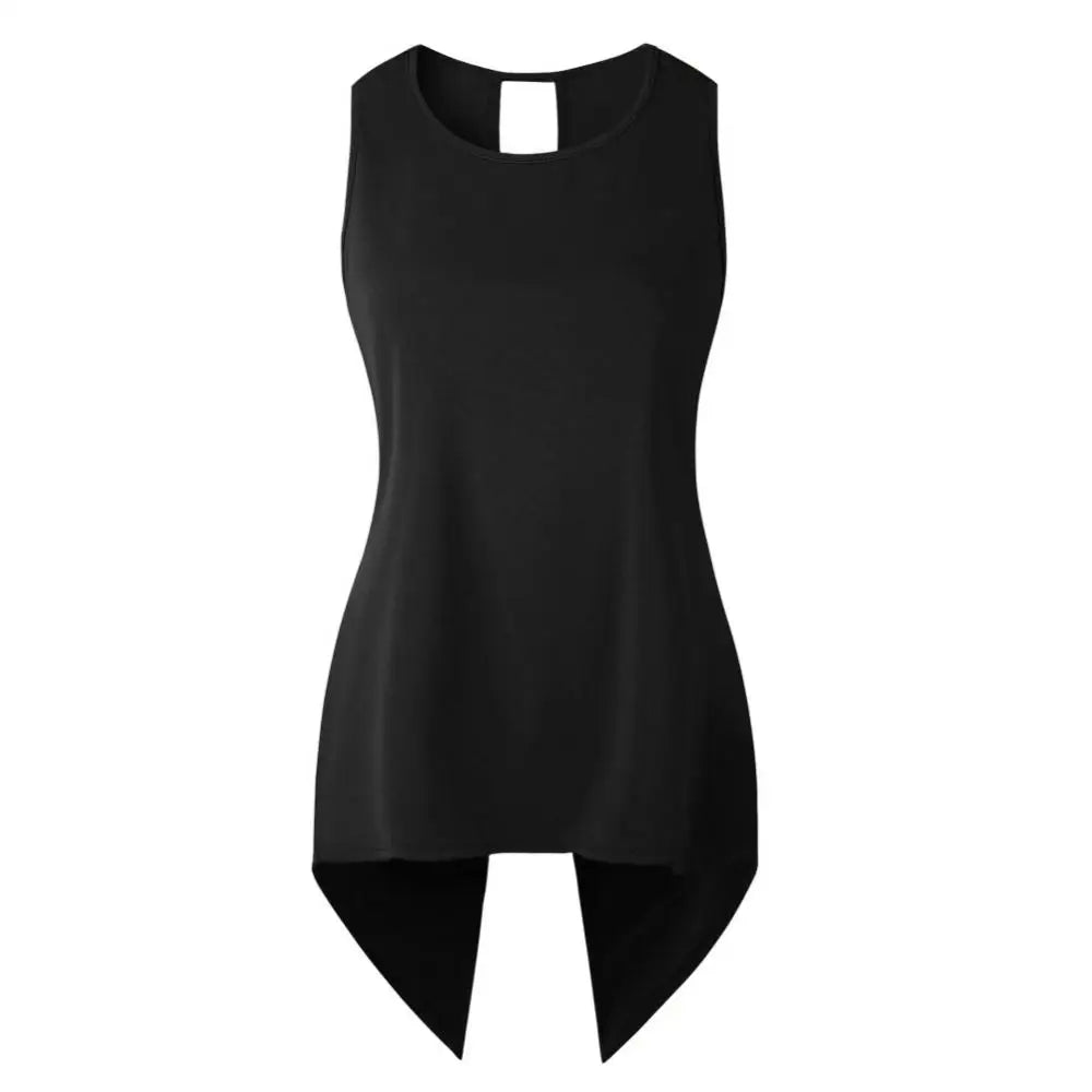 New Women Summer Fashion Solid Colour Cross Tank Top.  S-3X