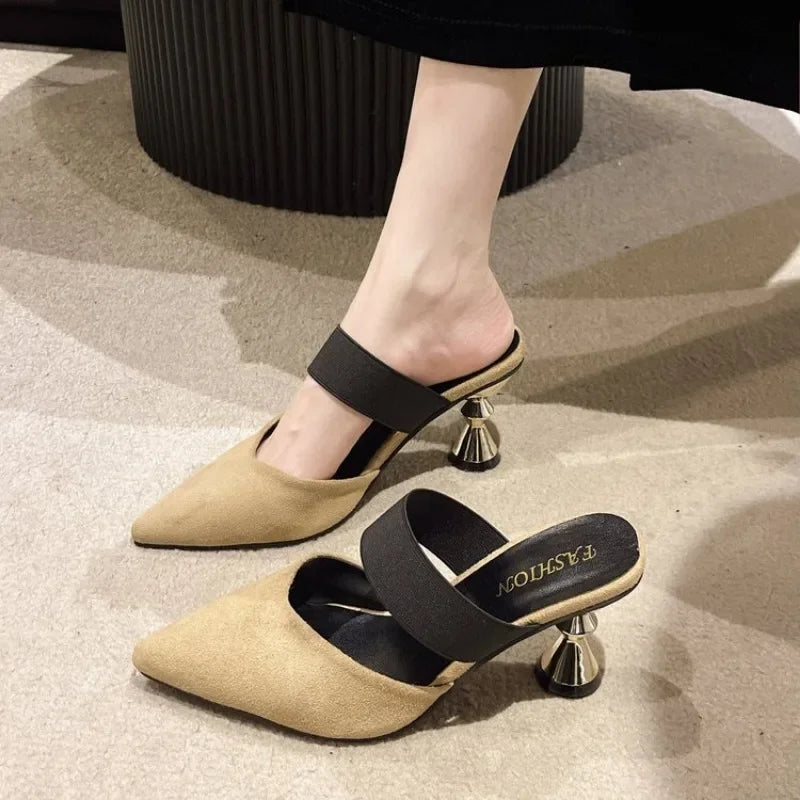 Women Heels ,Pointed Toe Summer Fashion Sandals