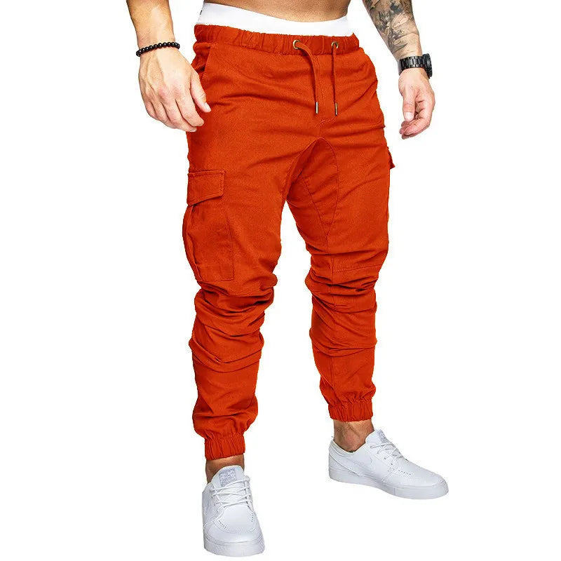New Men's Woven Quick Dry Fabric Casual Pants Street-wear Multi-pocket Casual Pants.  S-5X