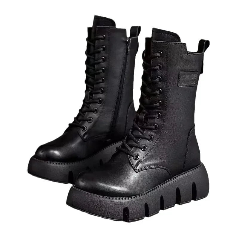 Plush warm thick sole boots  New Fashion Women's Warm Platform Waterproof Boot.