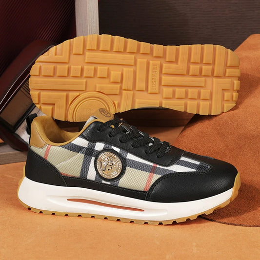 New Light Luxury Fashionable Casual Shoes Lightweight Lace Up Walking Shoes