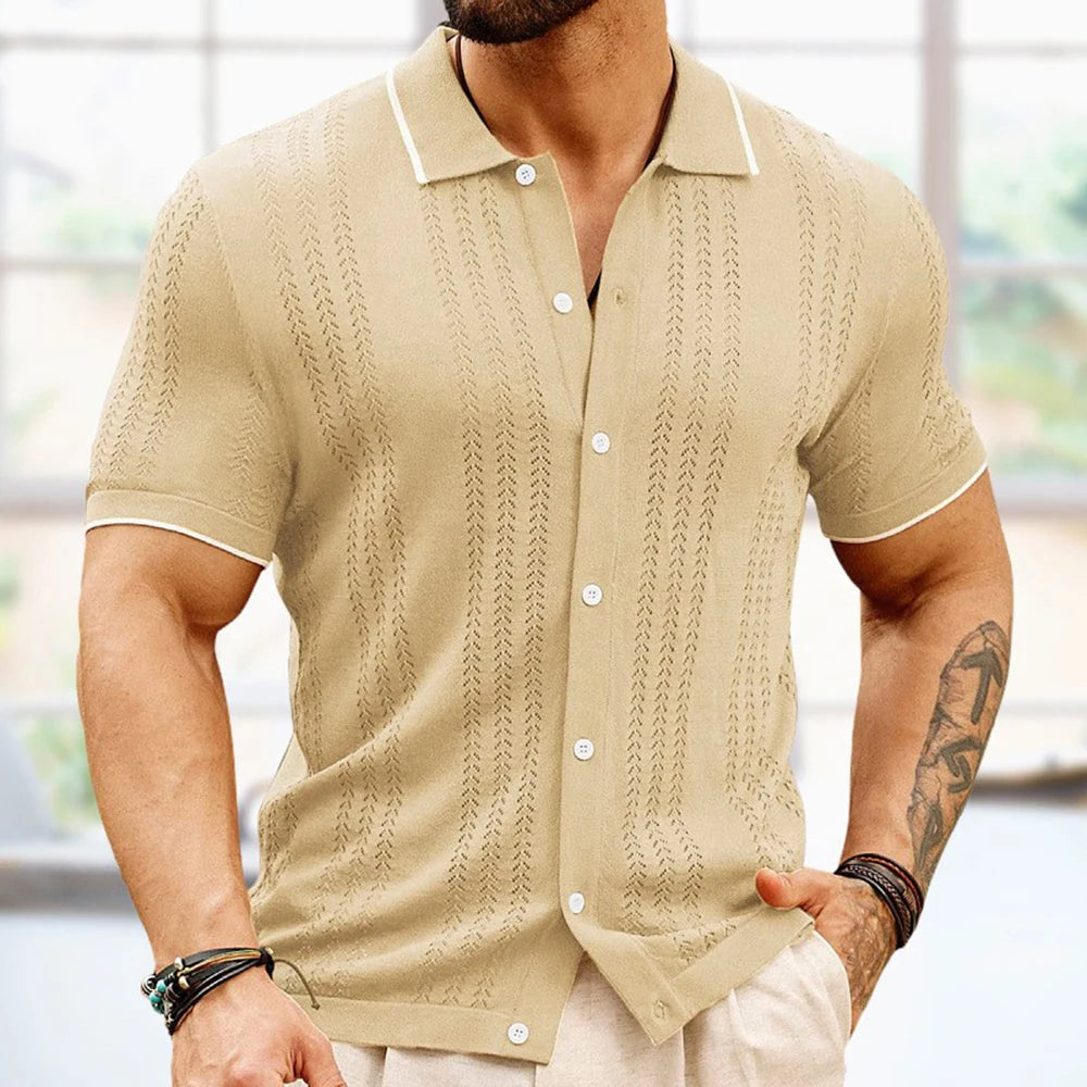 2025 Summer New Mens Fashion Trend Elegant Casual Thin  Polo Shirt.   S-3x