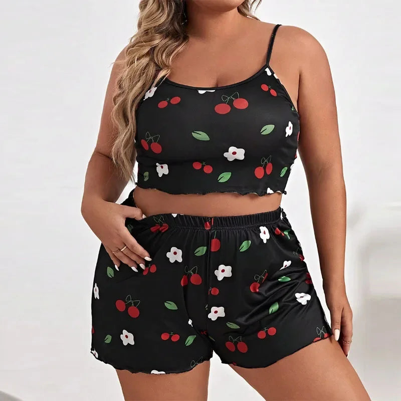 Summer European Style Plus Size Women's Sleepwear/Loungewear