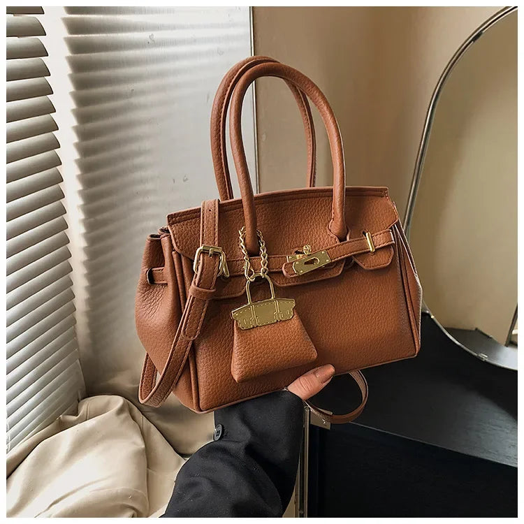 2025 Luxury Kelly Tote Bag - Premium Crossbody Shoulder Purse with Top Handle