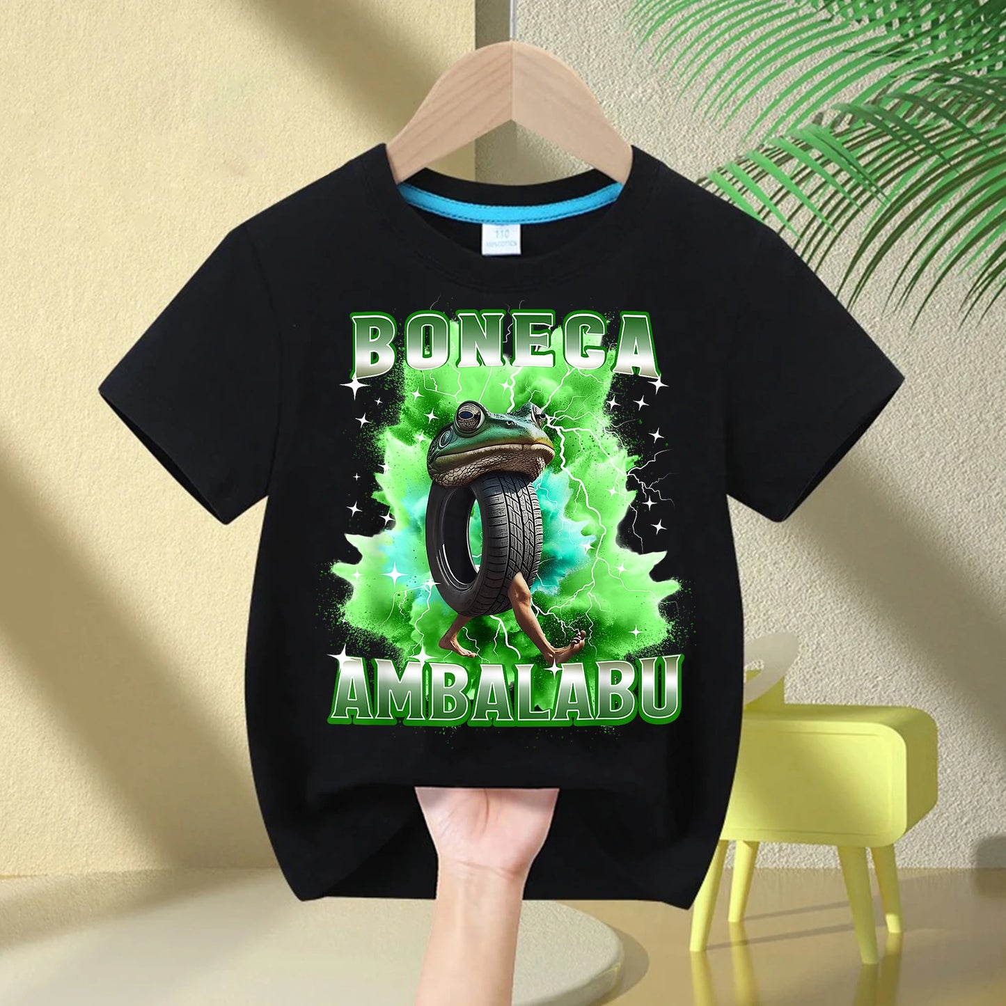 Italian-Brainrot Children's T-shirt Boys /Girls Short Sleeve Breathable 2025 Funny Italian Tee.