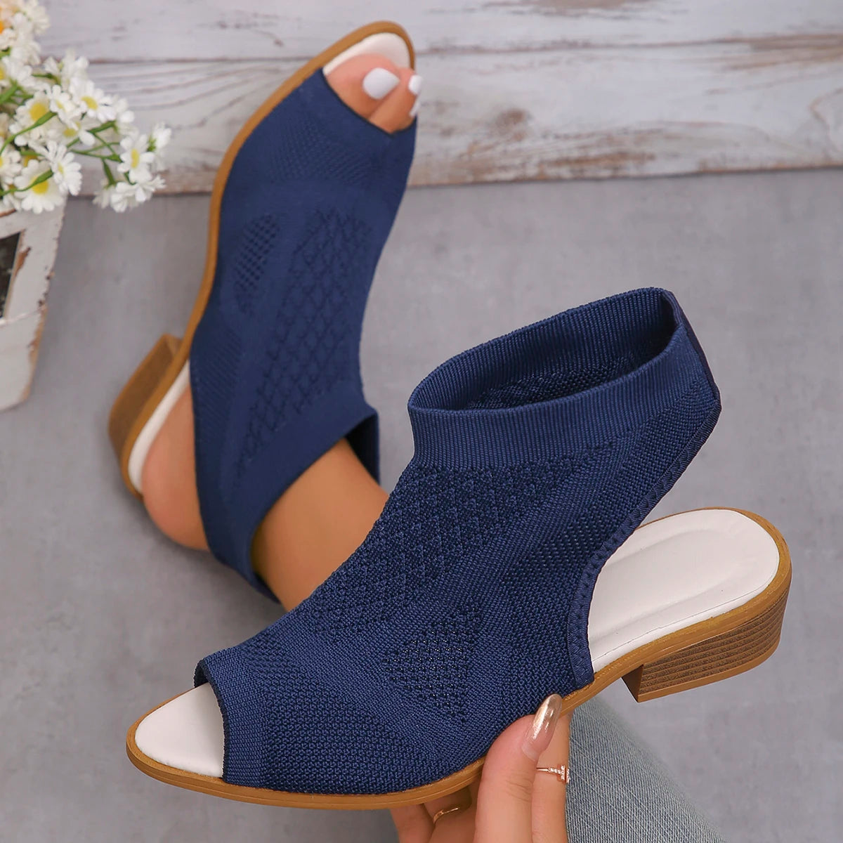Women Sandals New Summer Fashion Casual Comfortable Sandals Open Toe Lightweight Outdoor Sandals