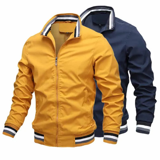 Windbreaker Men's Bomber jacket Casual Zipper Outdoor Sports jacket.  M-6x