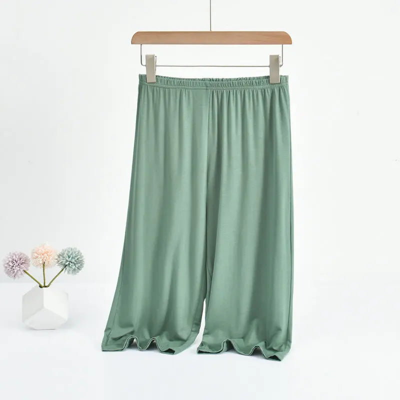 Plus size Mid-Calf Loose Fit Comfortable Pant