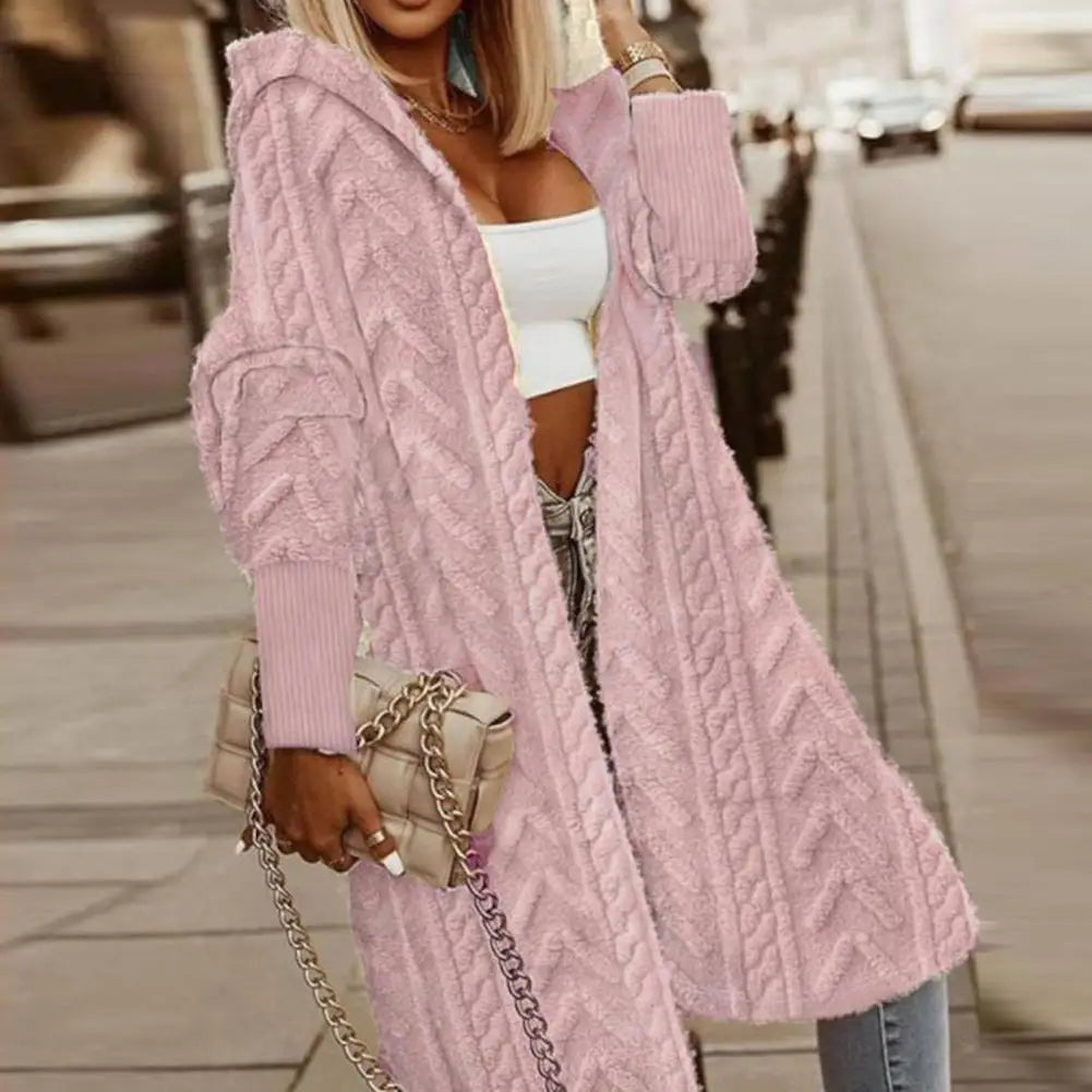 Womans's Stylish Oversized Knitted Long Cozy Sweater/Coat.