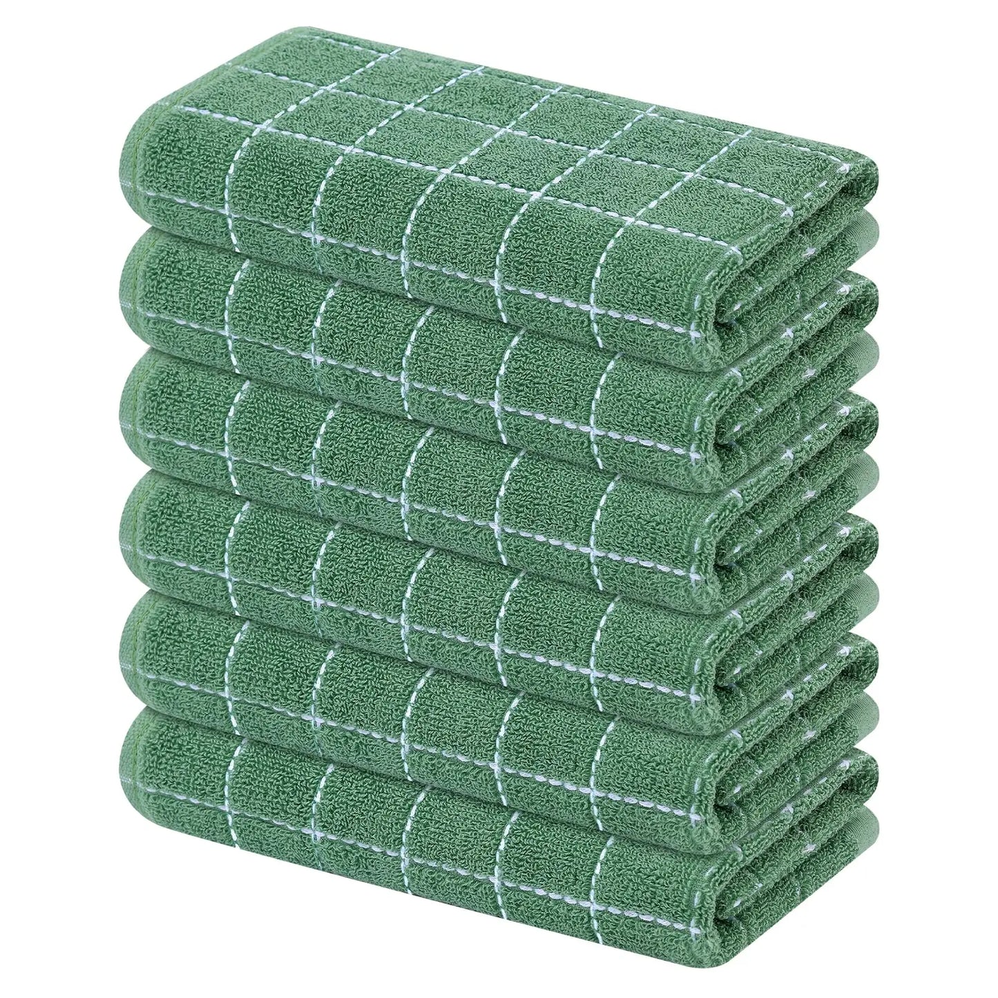 Homaxy 4Pcs New Cotton Dish Towels 100% Ultra Soft And Absorbent Kitchen Towels Soft Household Cleaning Tools Kitchen Wash Cloth