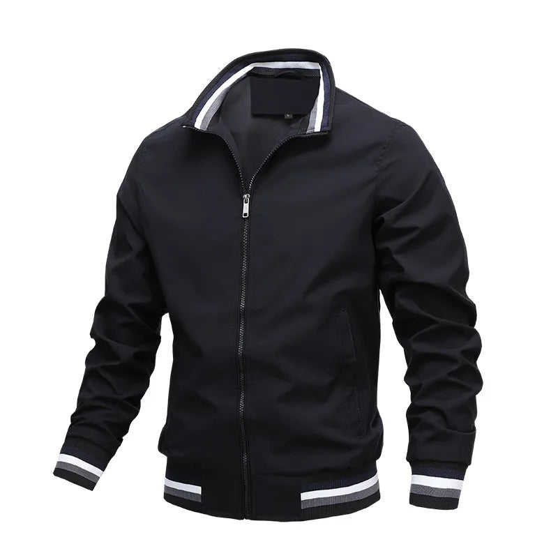 Windbreaker Men's Bomber jacket Casual Zipper Outdoor Sports jacket.  M-6x