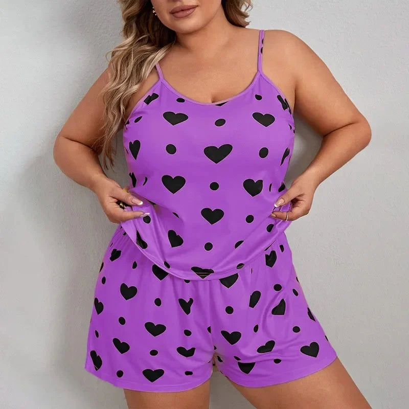 Summer European Style Plus Size Women's Sleepwear/Loungewear