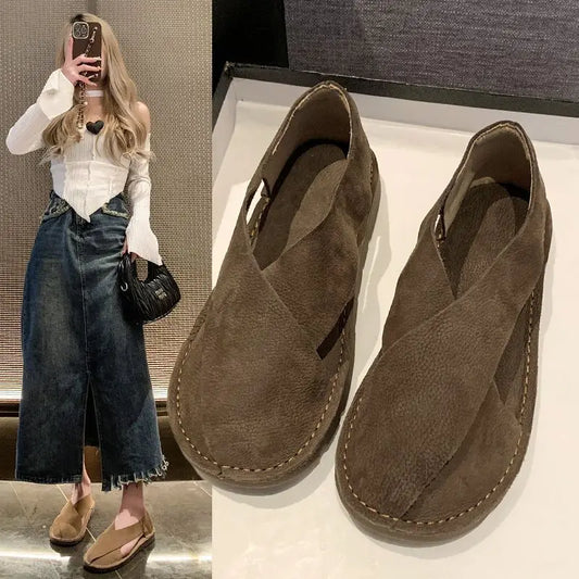 Summer Spring Women Sandals Flat Casual Gladiator Barefoot Loafers Slip-on Comfortable Shoe