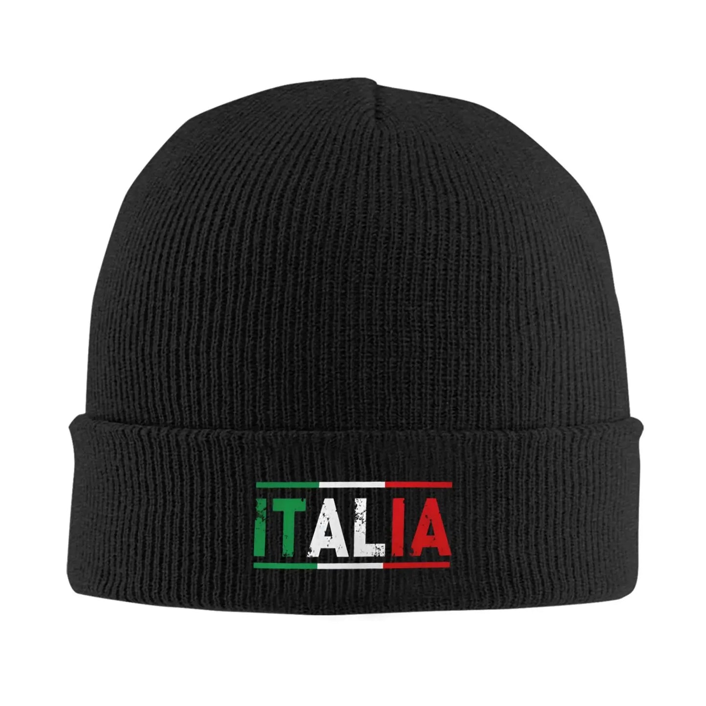 ITALIA Unisex Warm Knitted Bonnet Hat Autumn Winter Outdoor Beanies