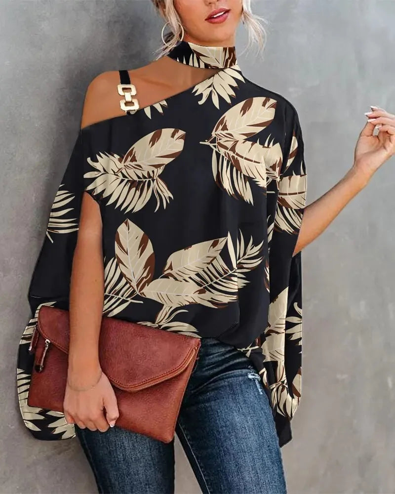 Casual Loose Women's Blouse Batwing Sleeve Spring Summer Elegant Blouse.  S-xxL