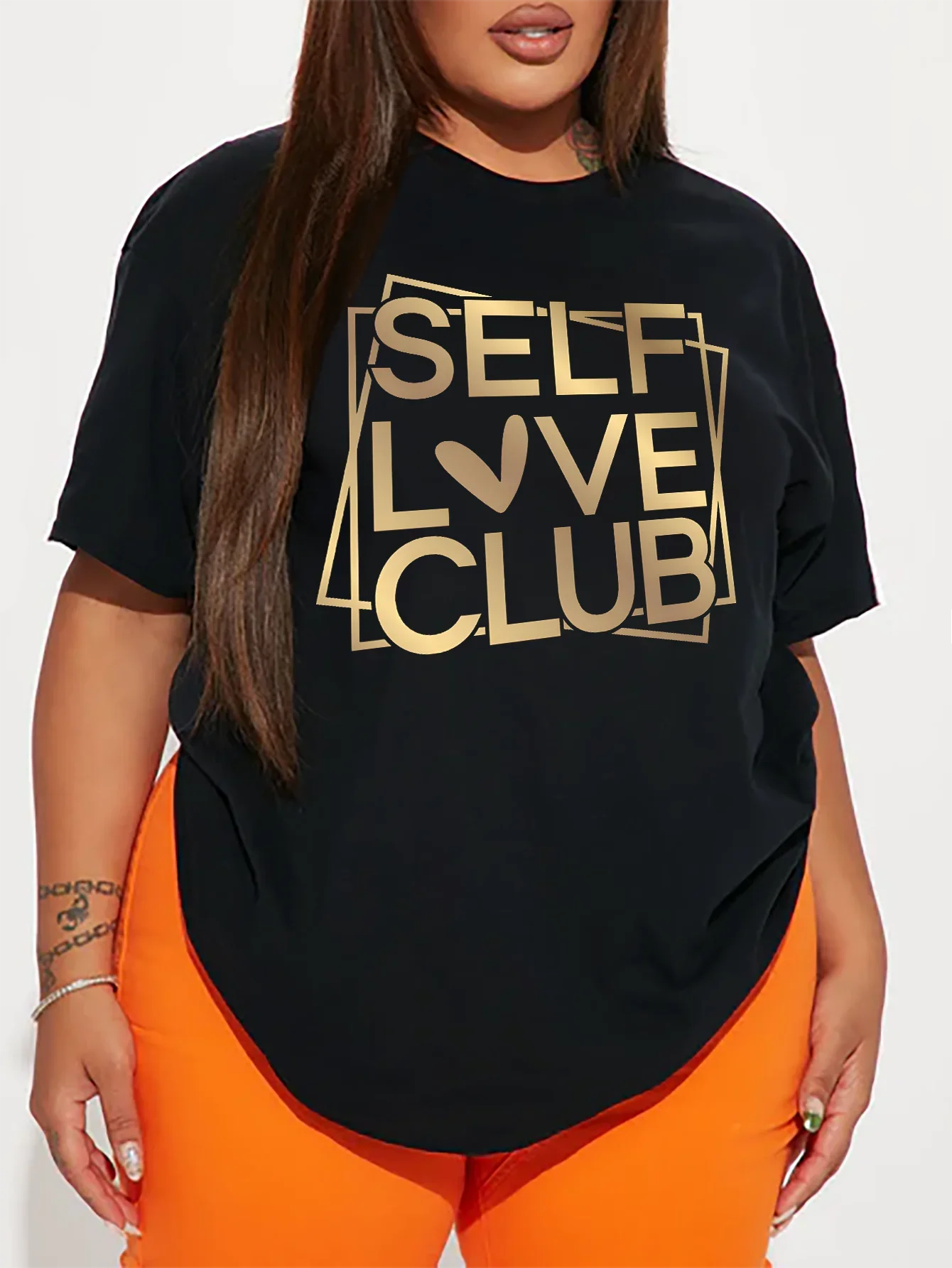 Plus Size Women's Summer Casual Short Sleeves 7 Colours Round Neck Printed Graphics T-Shirt
