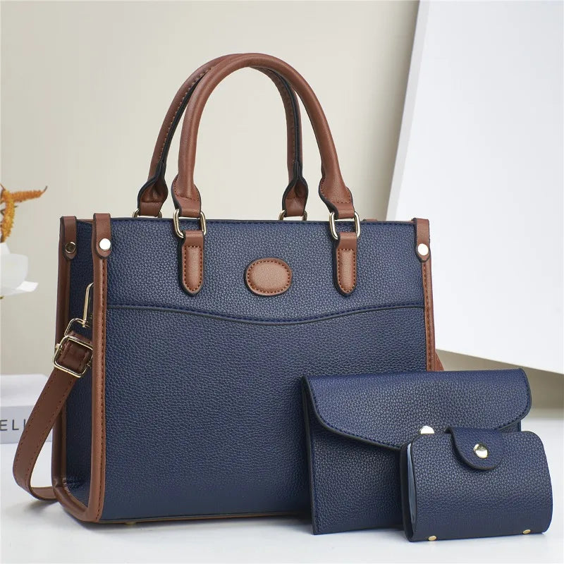 3 Piece Large Capacity Tote Bag High Quality Leather Designer bags