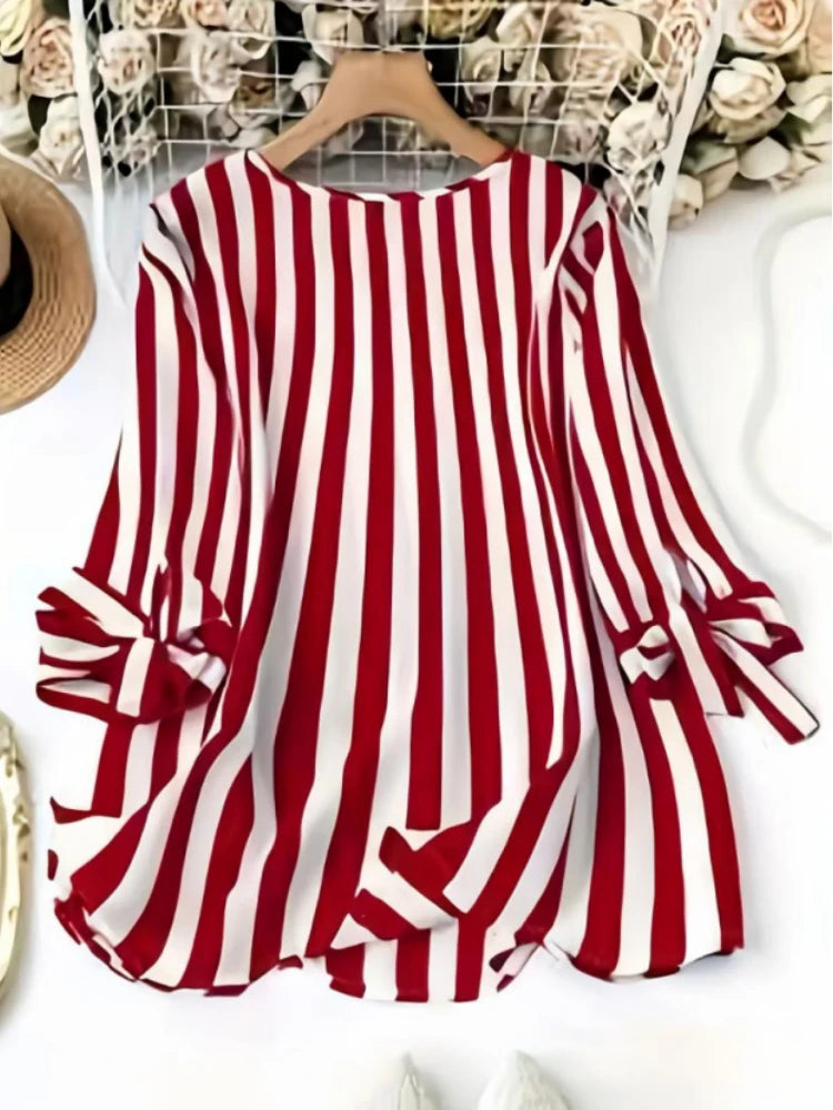 Plus Size Light Breathable European Style Blouse .