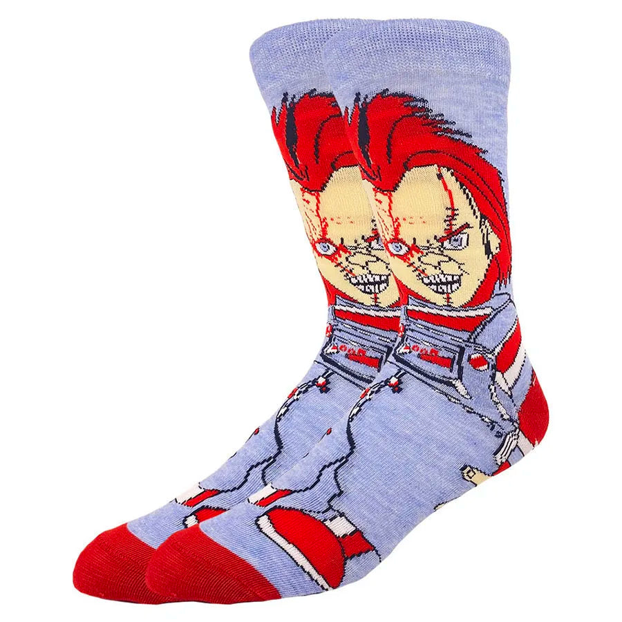 cartoon gamers anime socks men women crew socks Christmas Halloween novelty funny happy crazy street style skate socks