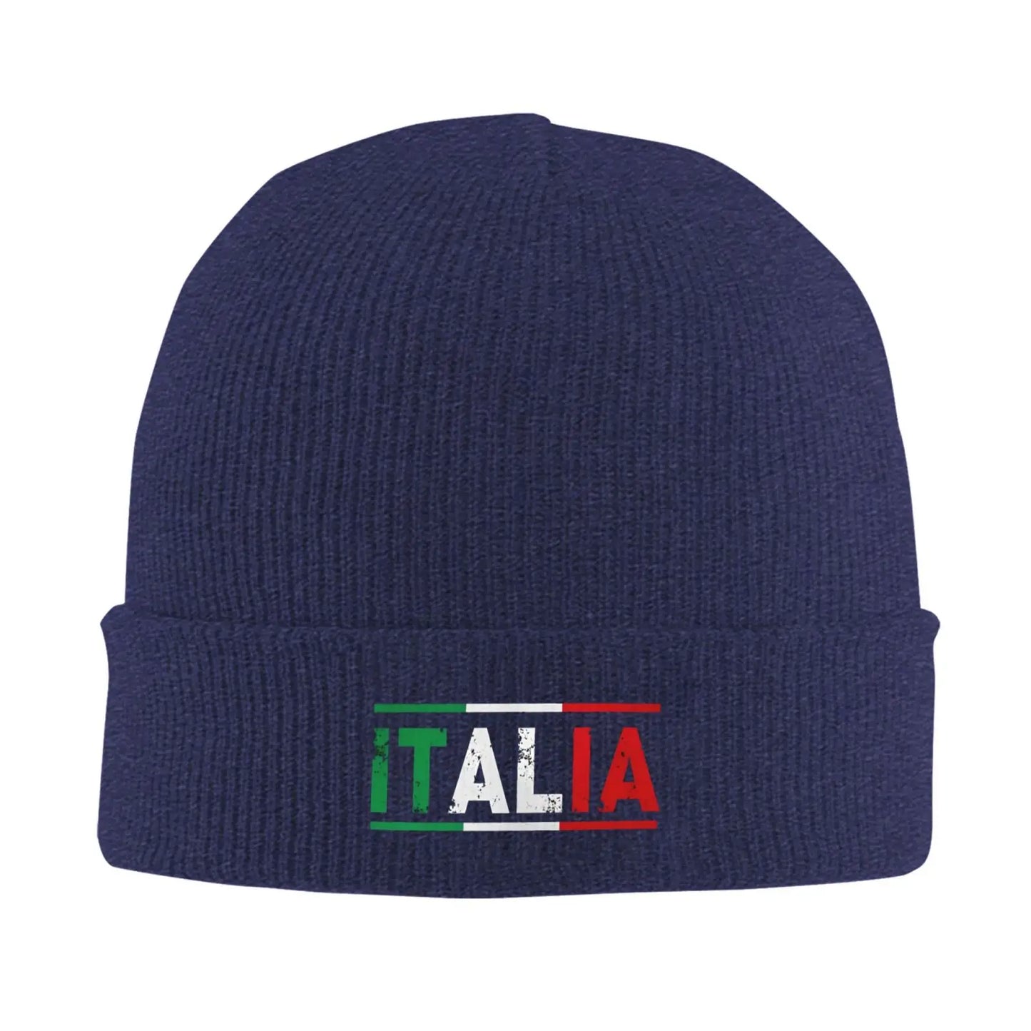 ITALIA Unisex Warm Knitted Bonnet Hat Autumn Winter Outdoor Beanies