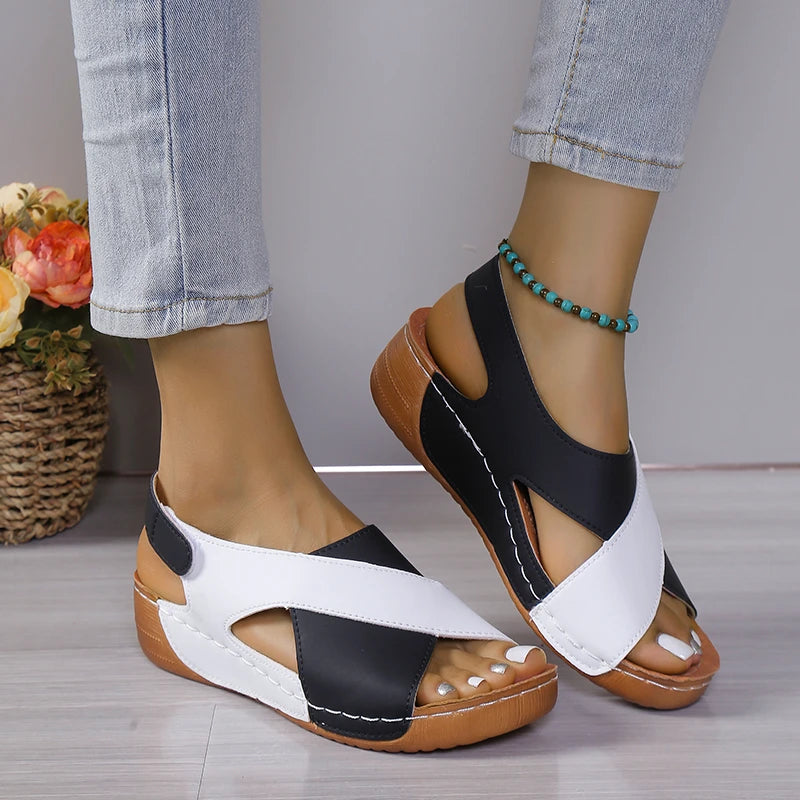 Women Comfortable Sandals Summer 2025 New Mix Colour Luxury Designer Shoe.