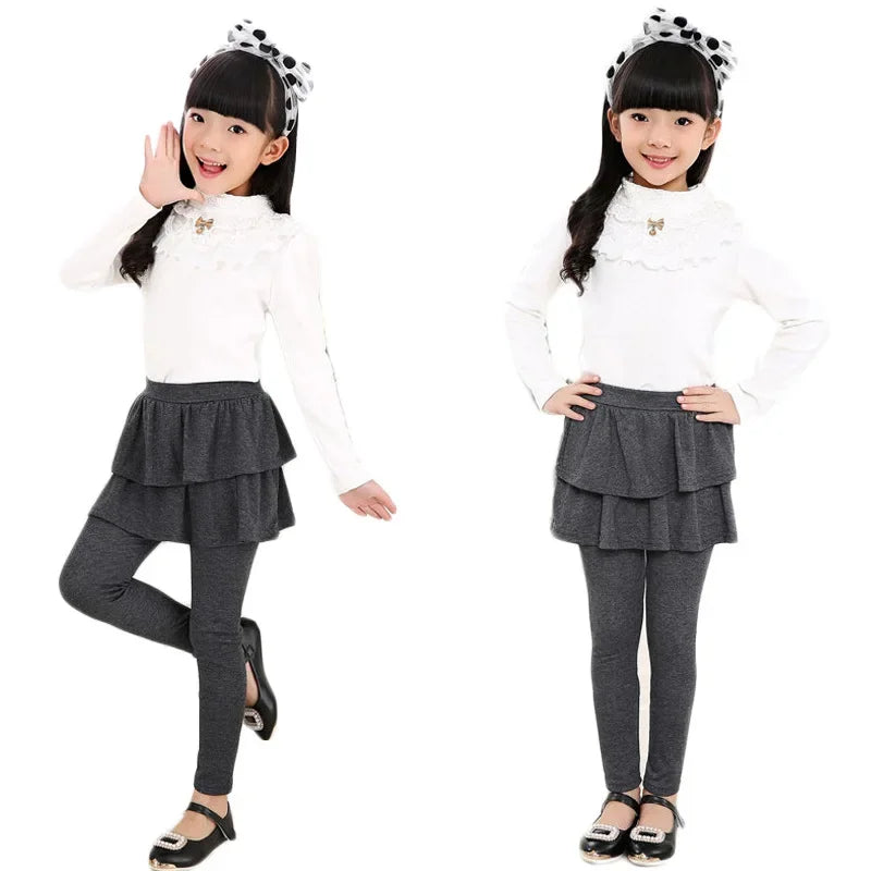 All Season Girl Leggings Skirt-pants Cake Skirt Kids leggings Pants 3-11 Years