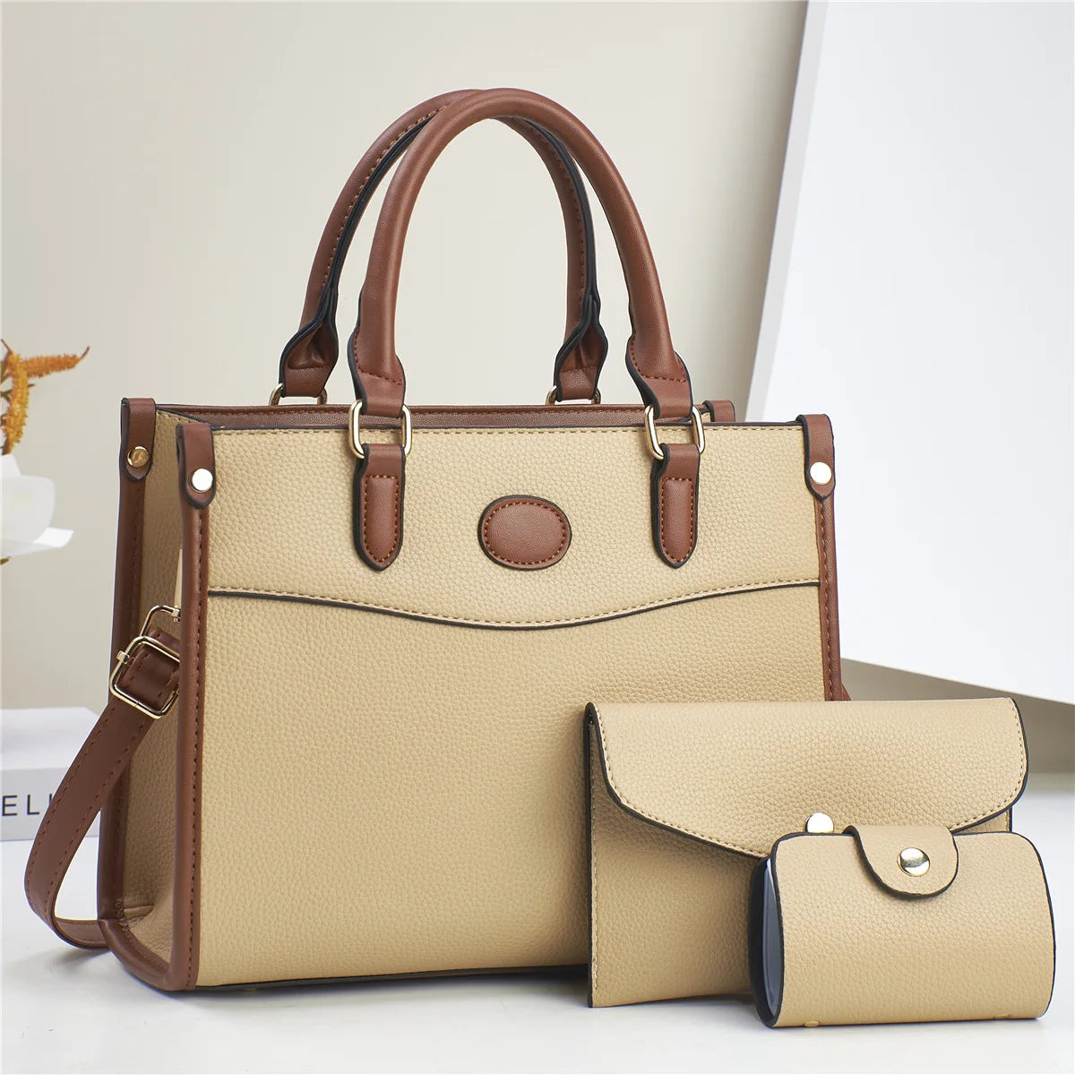 3 Piece Large Capacity Tote Bag High Quality Leather Designer bags