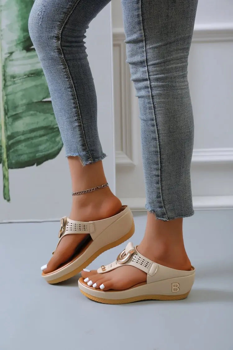 Summer Sandals Platform Wedges Non-Slip Open Toe Very Comfortable Shoes
