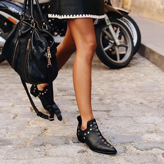 Designer Women's Ankle Boots High Quality Pointed Trendy 2025 New Ankle Boot