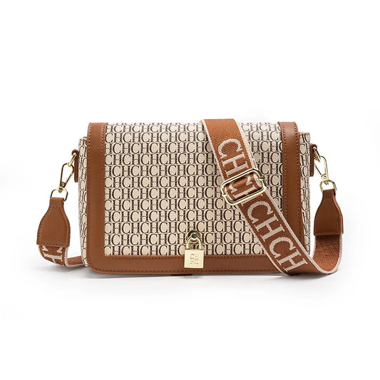 Women's Shoulder Elegant Cross-body Letter Embossed Printed Design.