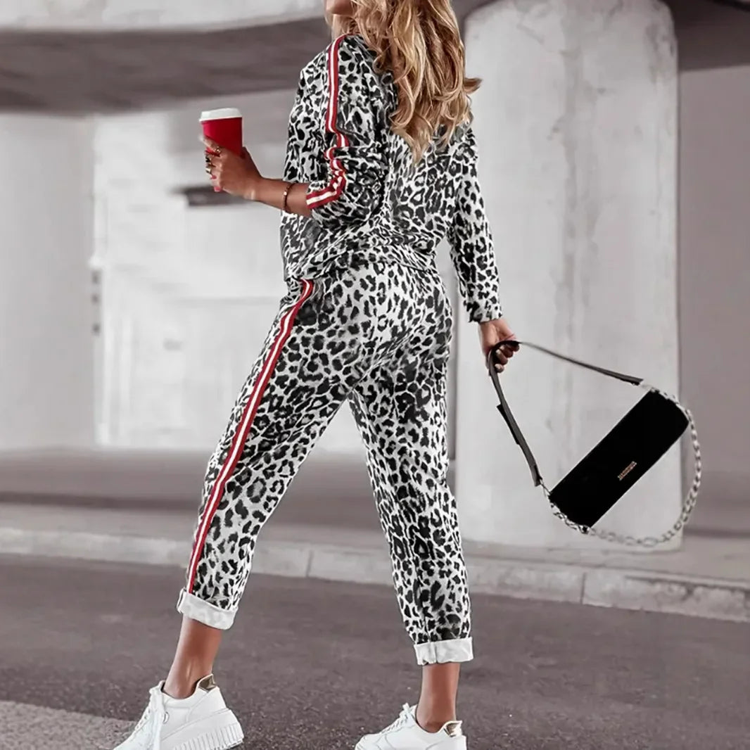 Sports Leisure Long Sleeve Thin Pants Two Piece Set Street Style Women's Fashion Comfortable Quality Lightweight Design.  S-2X